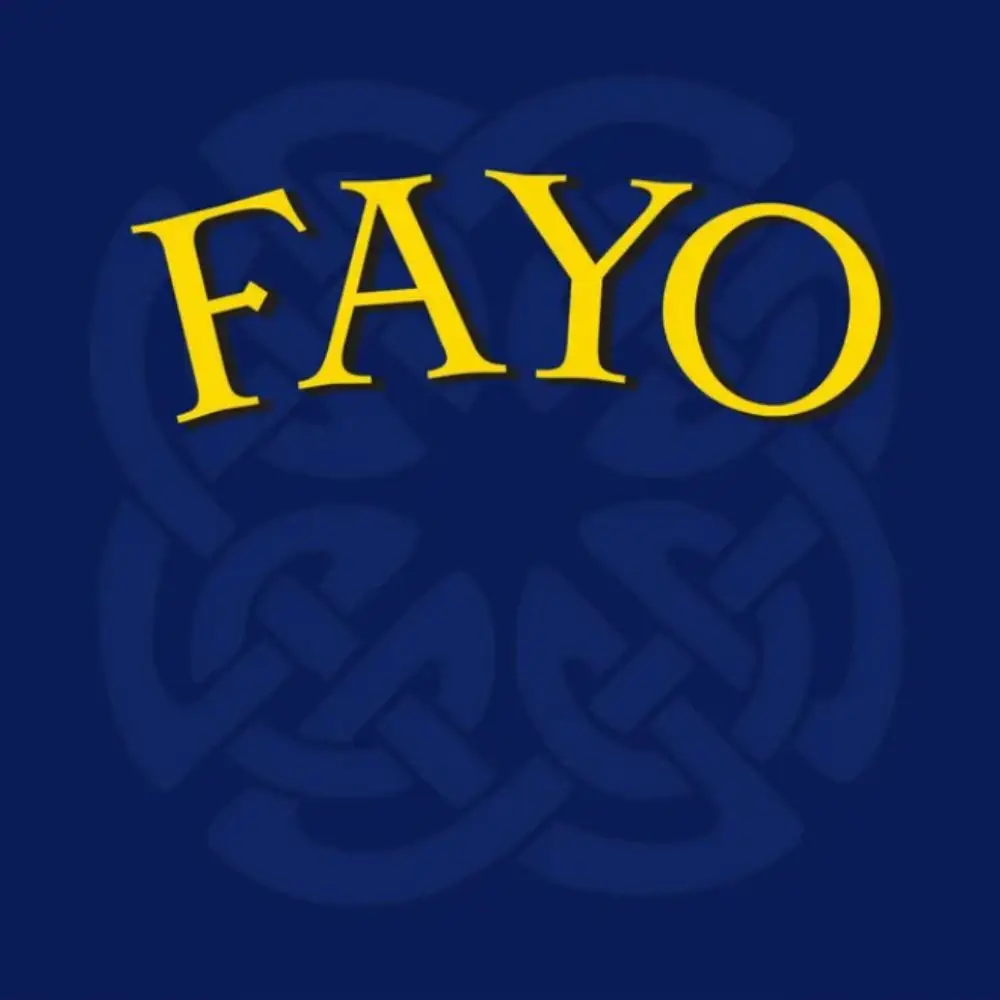 FAYO logo on dark background